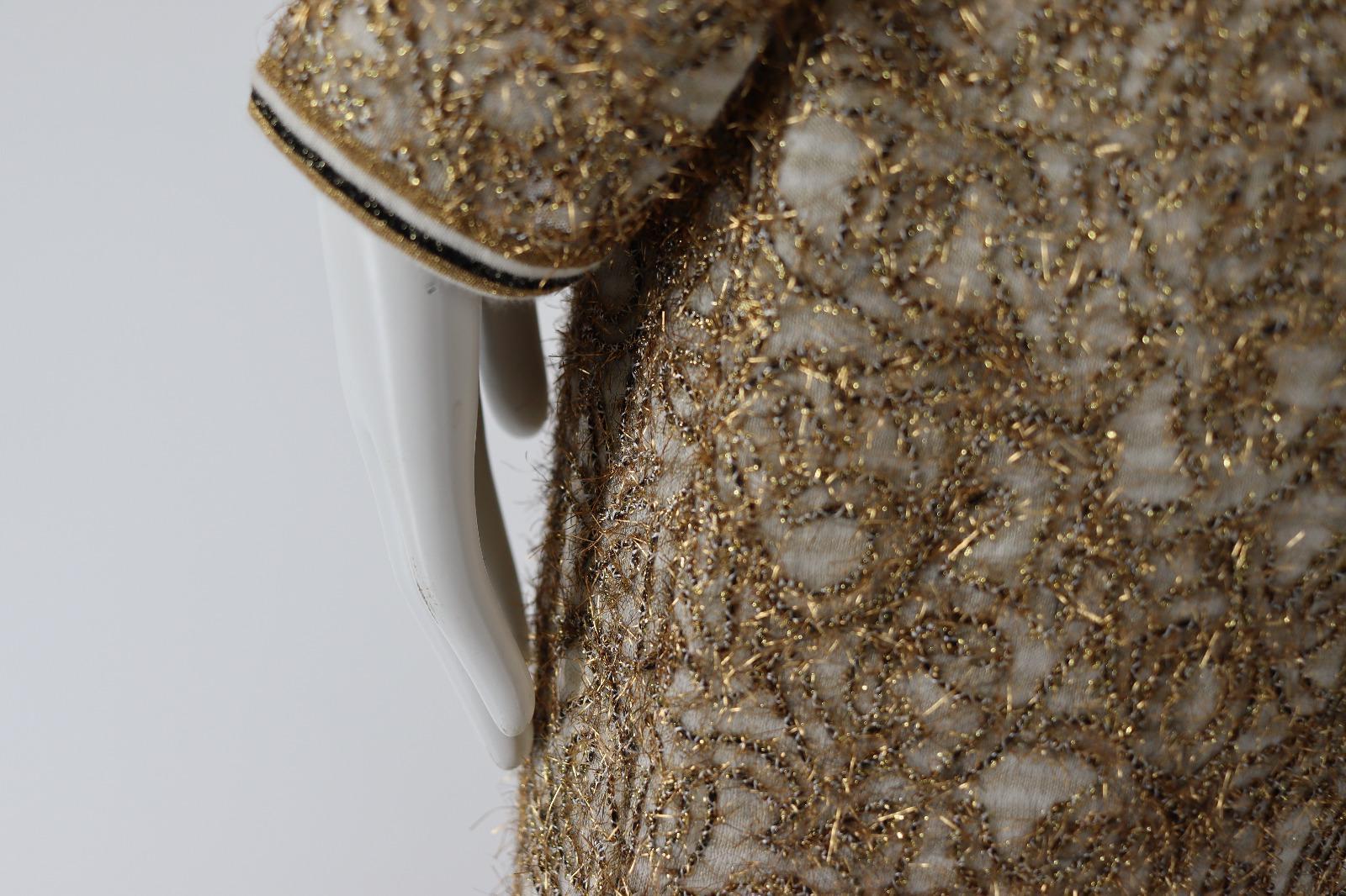 Women's or Men's Chanel gold thread long dress 