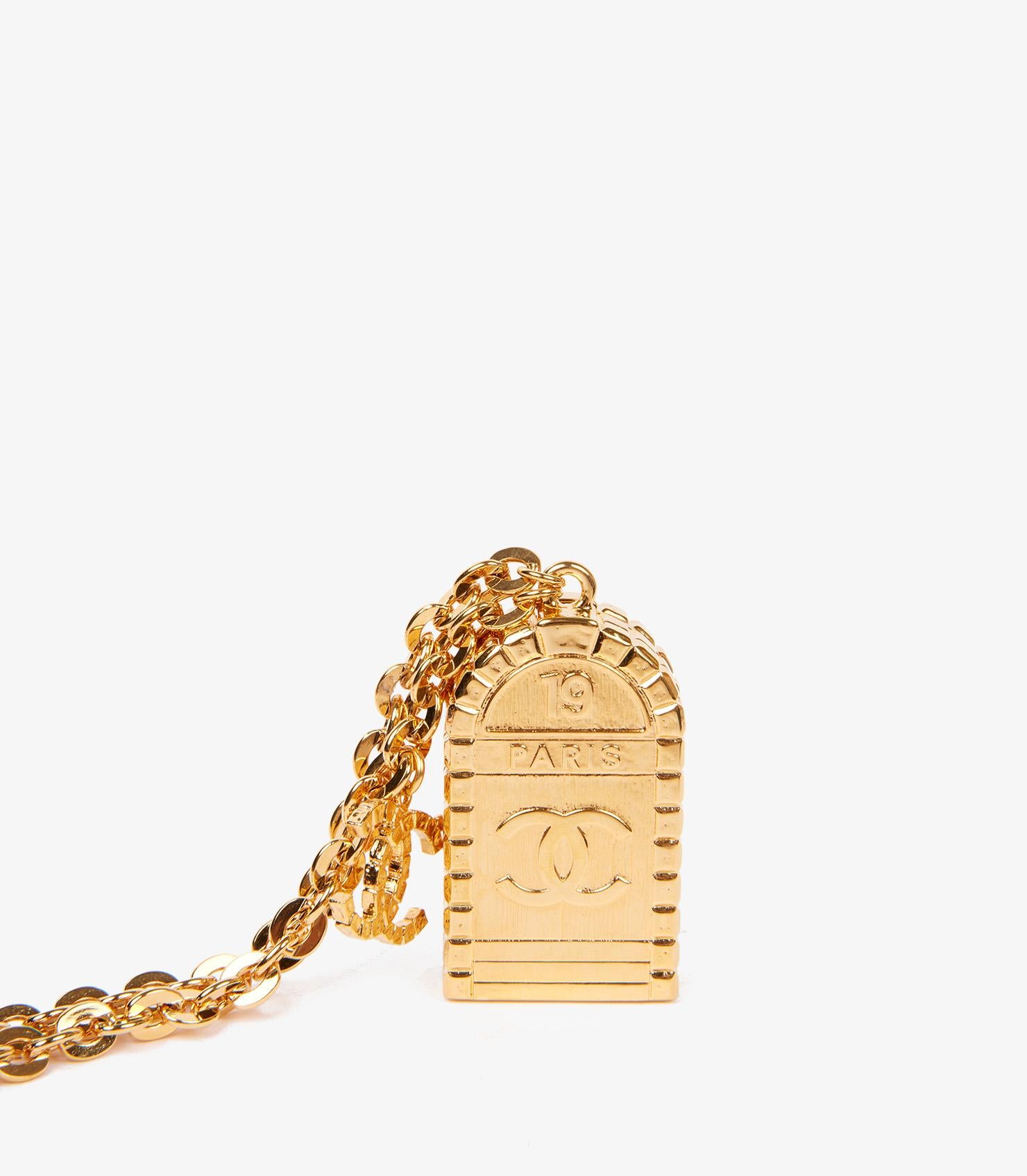 da uomo o donna Collana Chanel 31 Rue Cambon in tono dorato in vendita