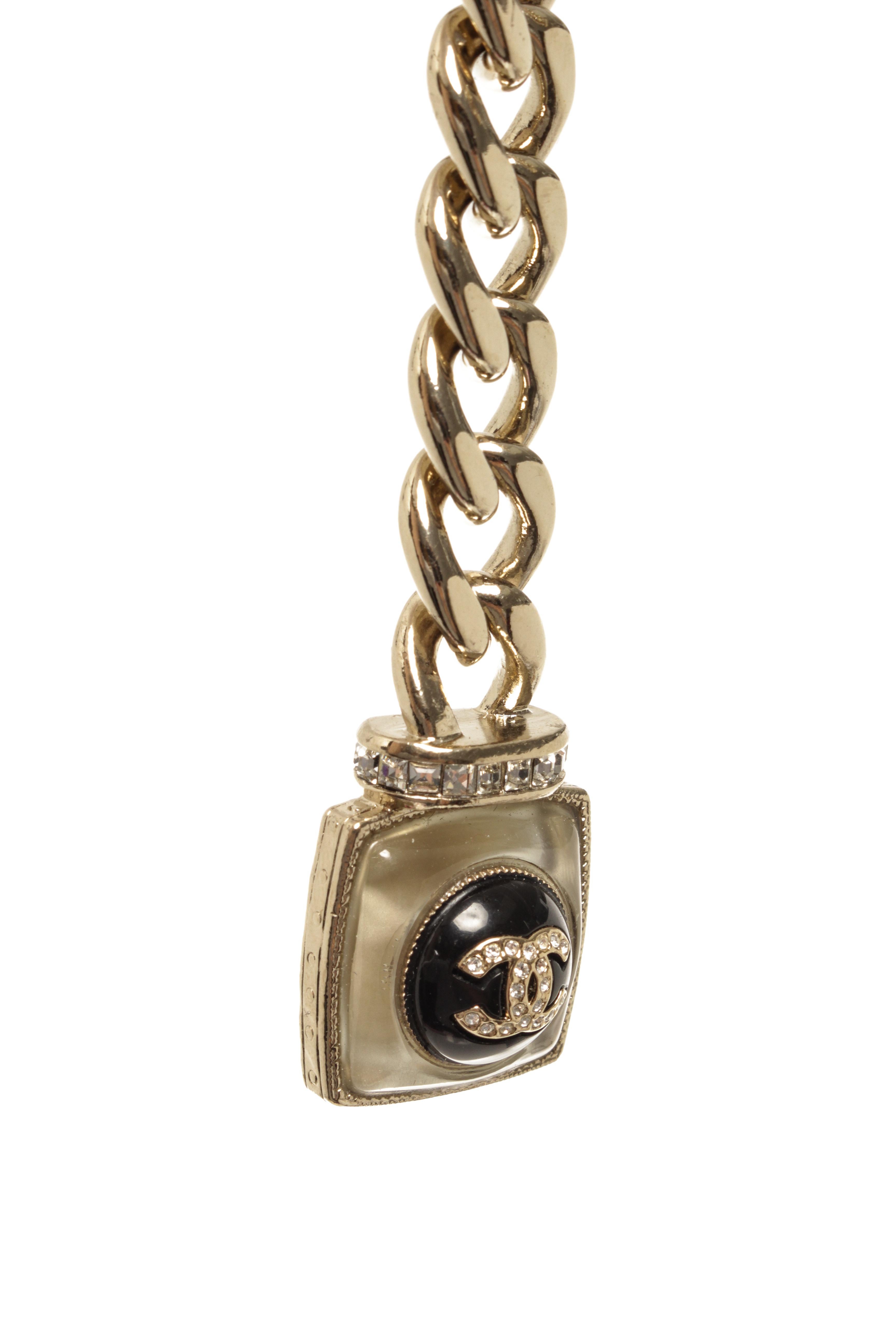 Modern Chanel Gold-tone CC Lipstick Chain