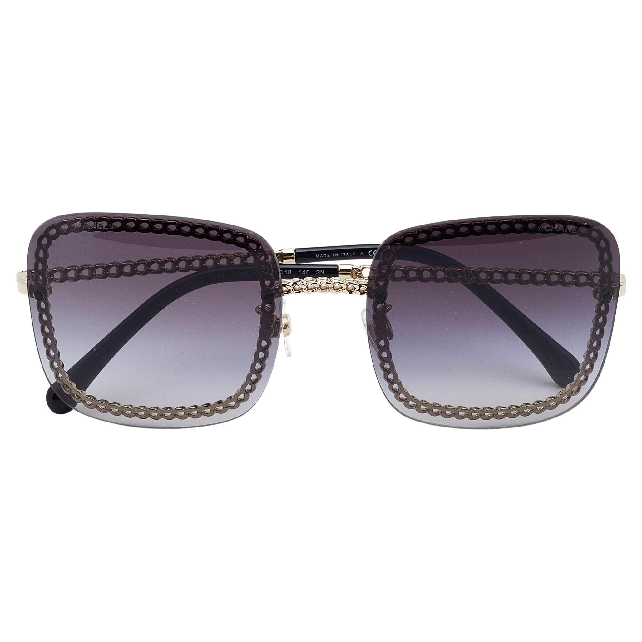 Louis Vuitton Gold Z0983W The Party Sunglasses For Sale at 1stDibs