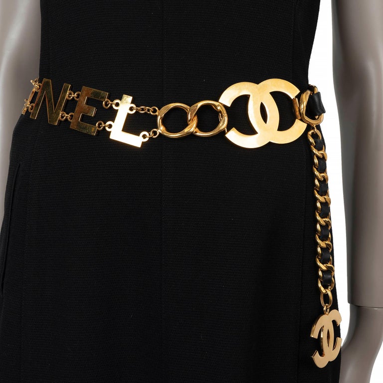 CHANEL gold-tone metal 92A COCO CHANEL CHAIN Belt OZ For  display picture 1