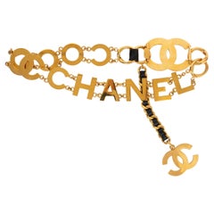 CHANEL gold-tone metal 92A COCO CHANEL CHAIN Belt OZ