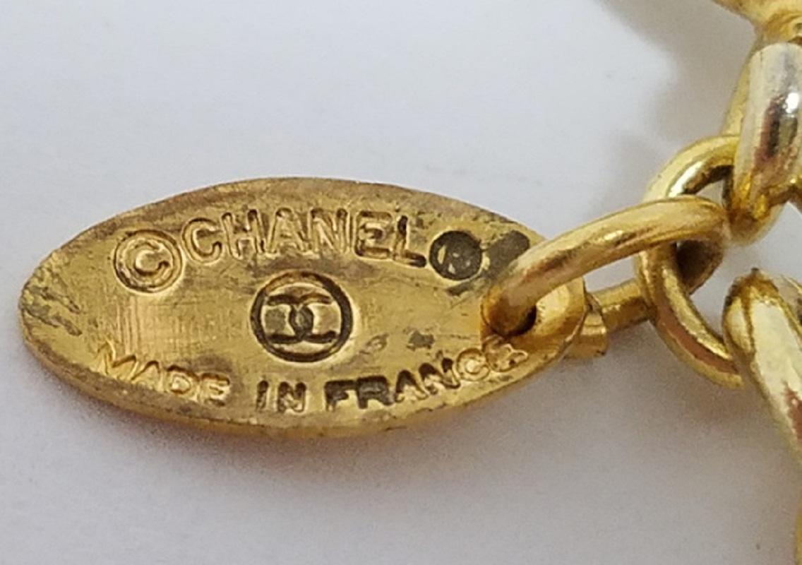Chanel Gold-tone Metal CC Logo Cutout Sunburst Pendant Necklace 3