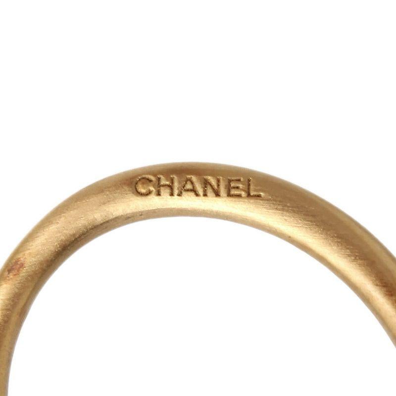 CHANEL gold-tone Ring Size 7.25 1