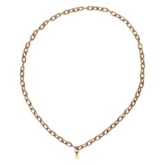 CHANEL gold-tone Rope Chain Necklace VINTAGE