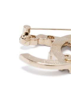 Chanel Gold Tone CC Brooch