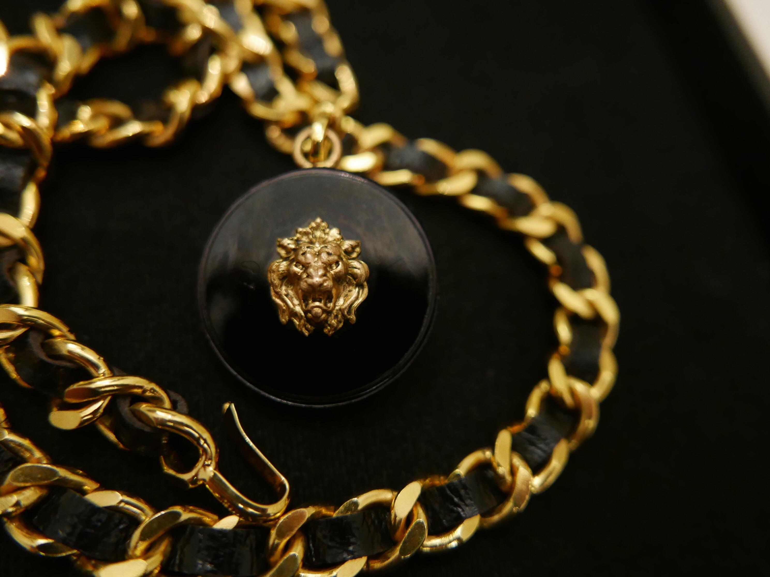 vintage chanel gold chain belt