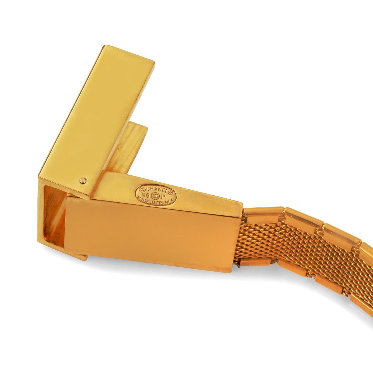 Chanel Gold Watch Band Bracelet 1