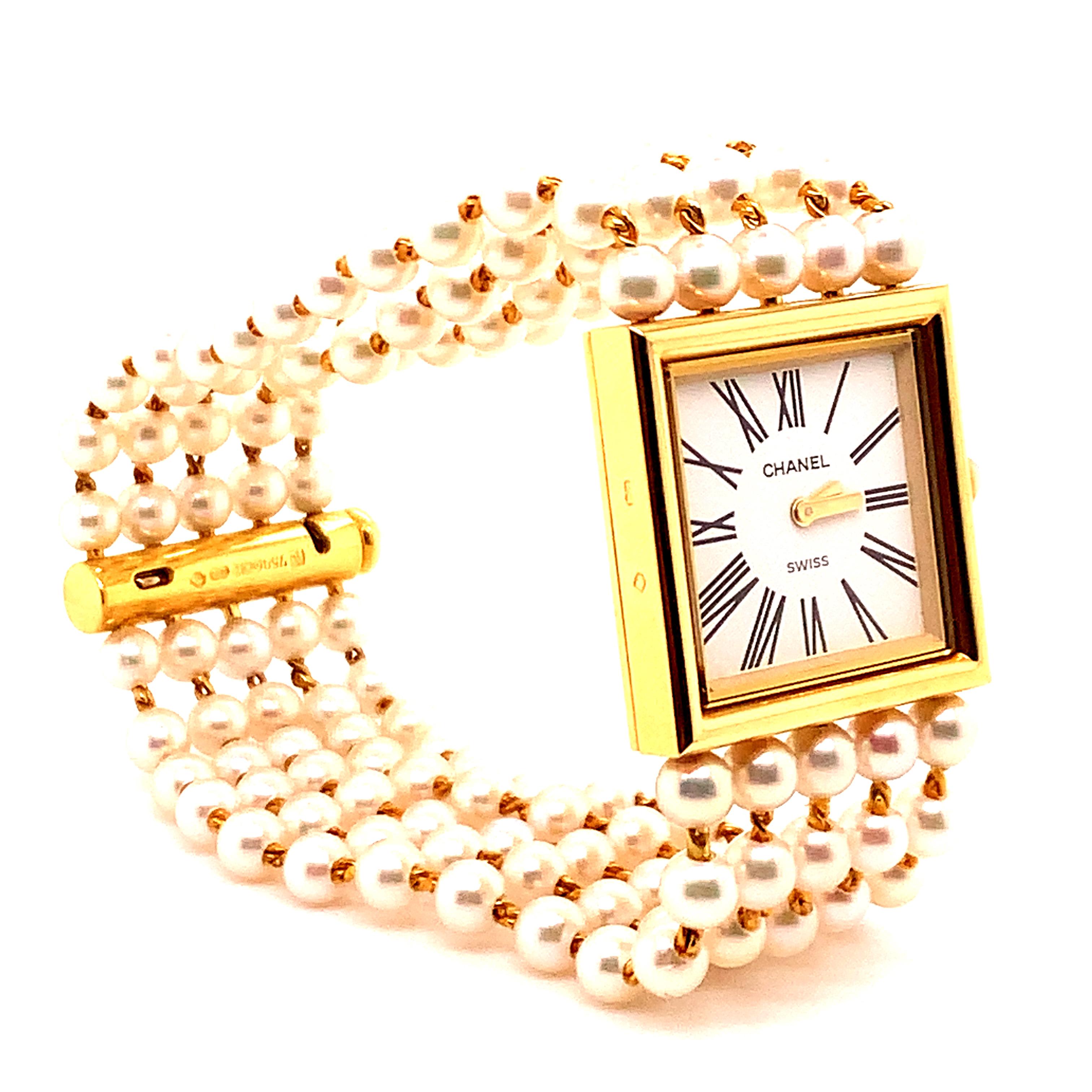 reloj chanel dorado