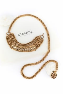 Chanel golden belt 1980s