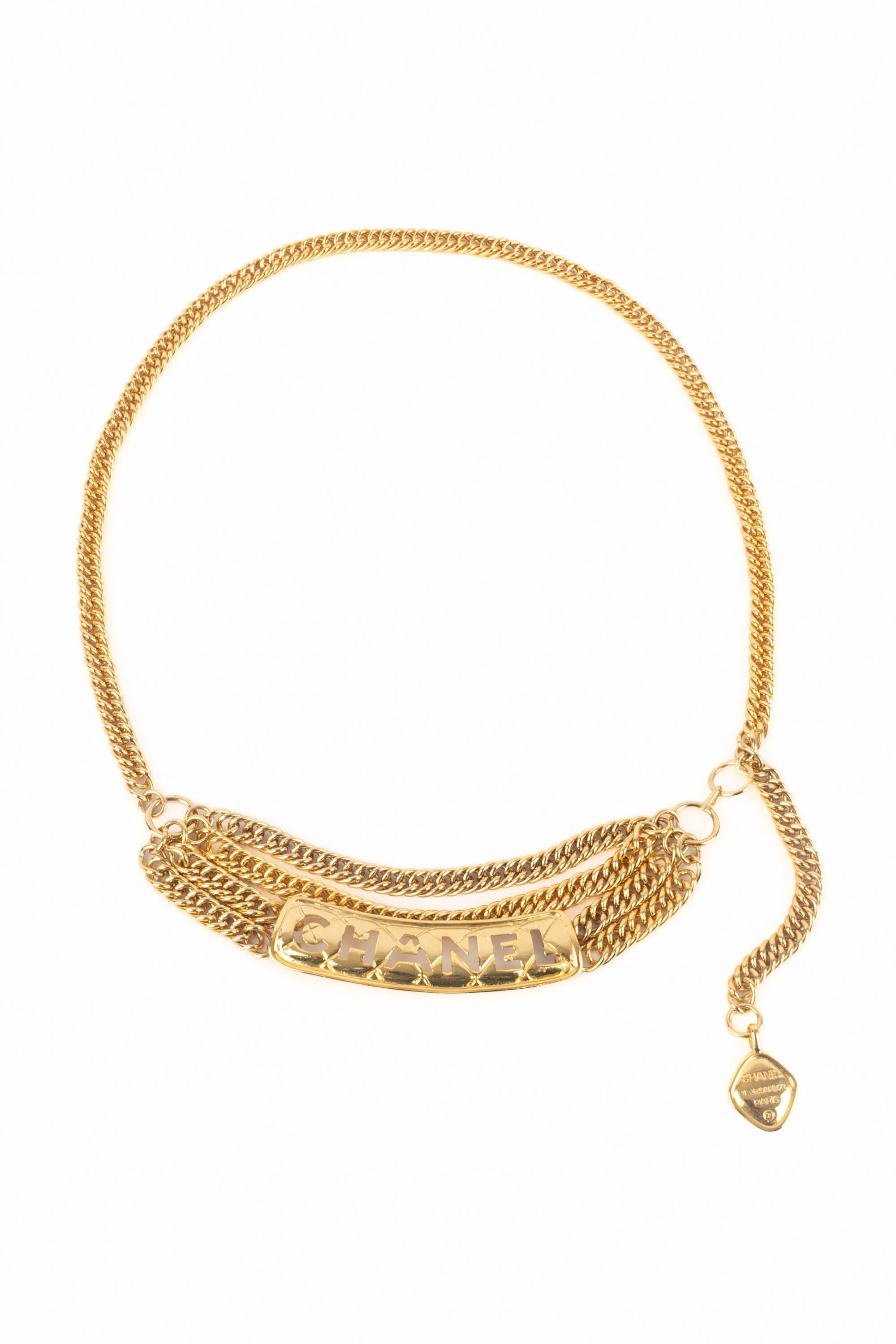 Arancia Cintura dorata Chanel anni '80 in vendita