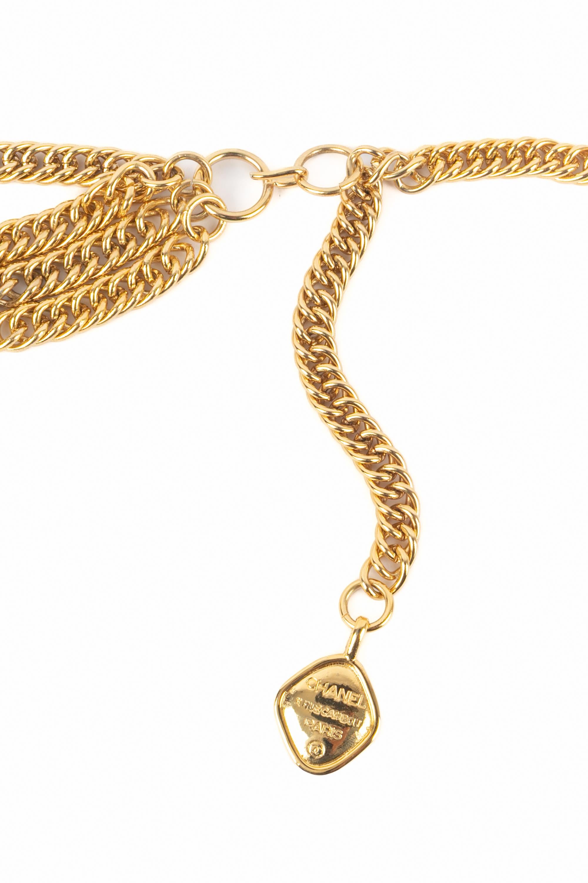 Cintura dorata Chanel anni '80 In condizioni ottime in vendita a SAINT-OUEN-SUR-SEINE, FR