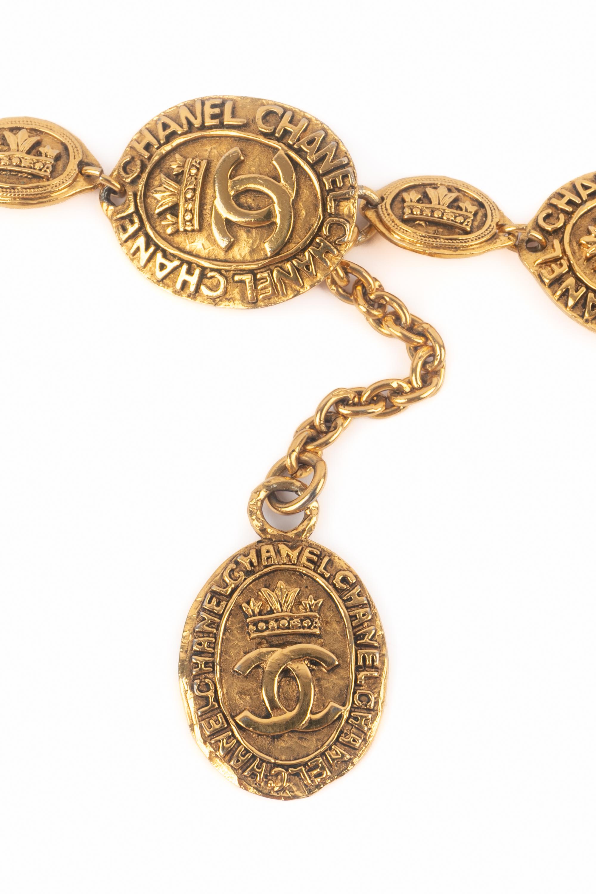 De las mujeres Cinturón dorado Chanel años 1980 en venta