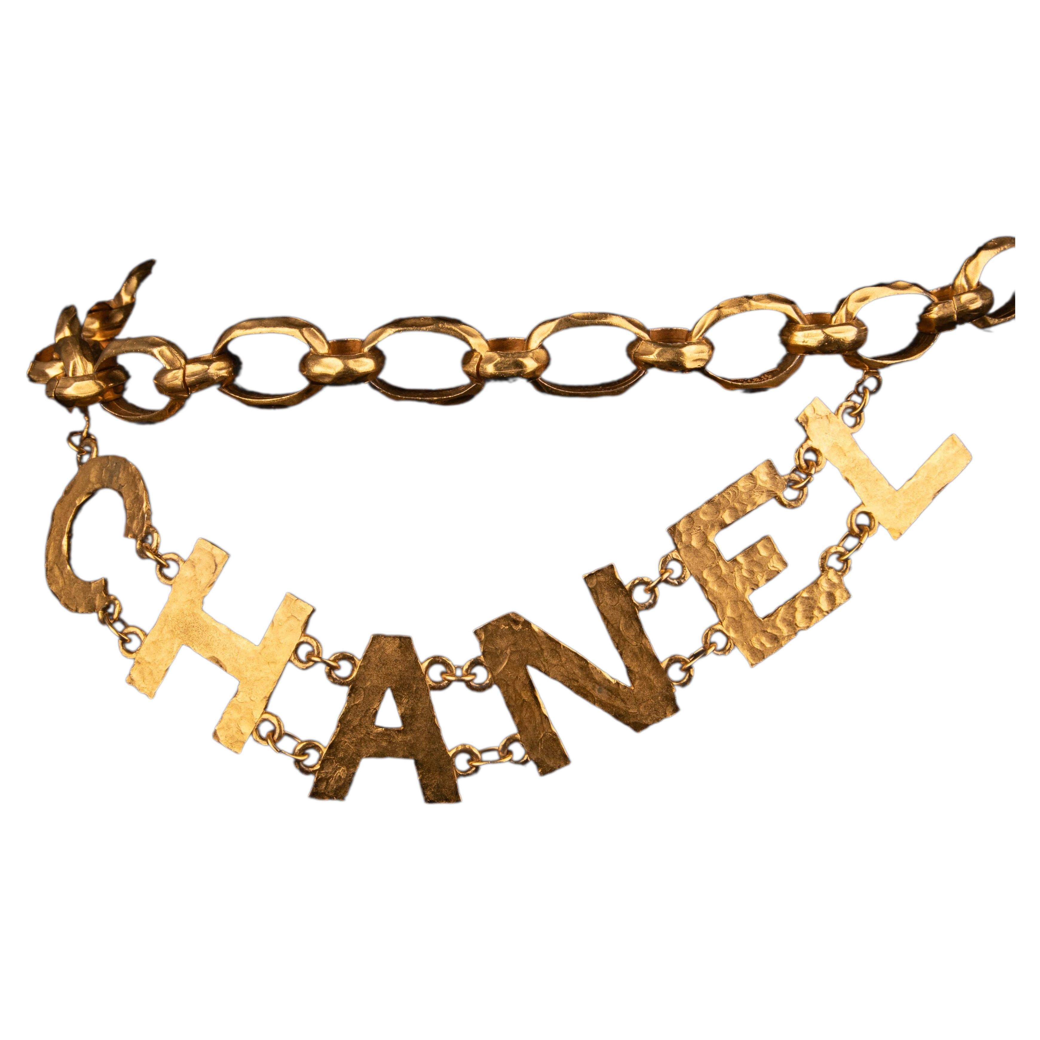 Chanel golden belt by Karl Lagerfeld Spring-Summer 1993