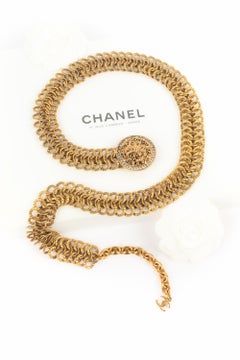 Chanel golden belt