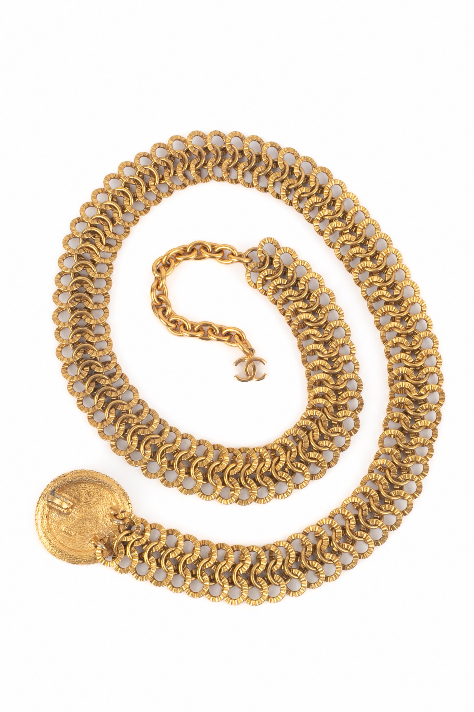 Cintura dorata Chanel In condizioni ottime in vendita a SAINT-OUEN-SUR-SEINE, FR