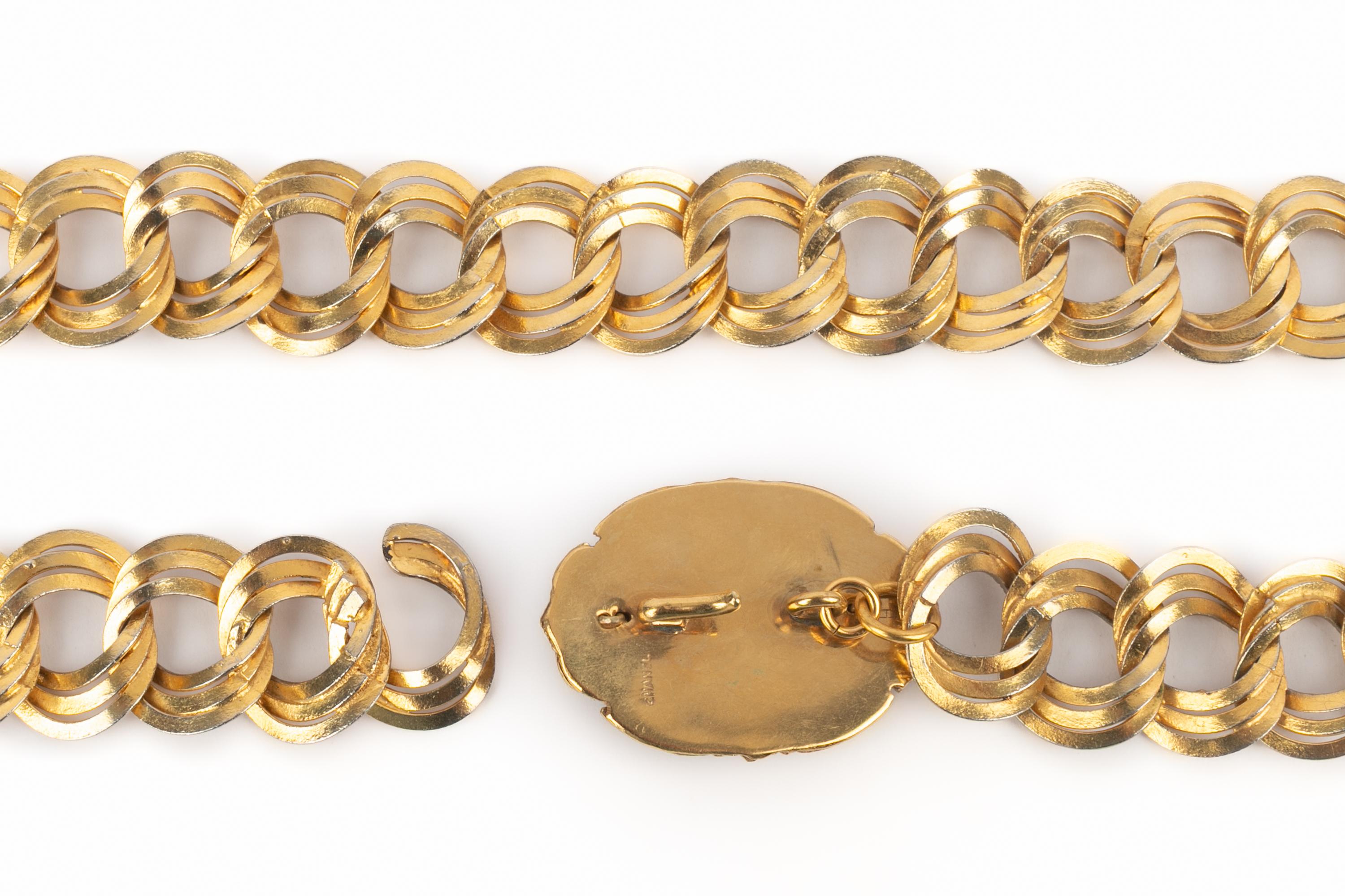 De las mujeres Cinturón dorado Chanel en venta