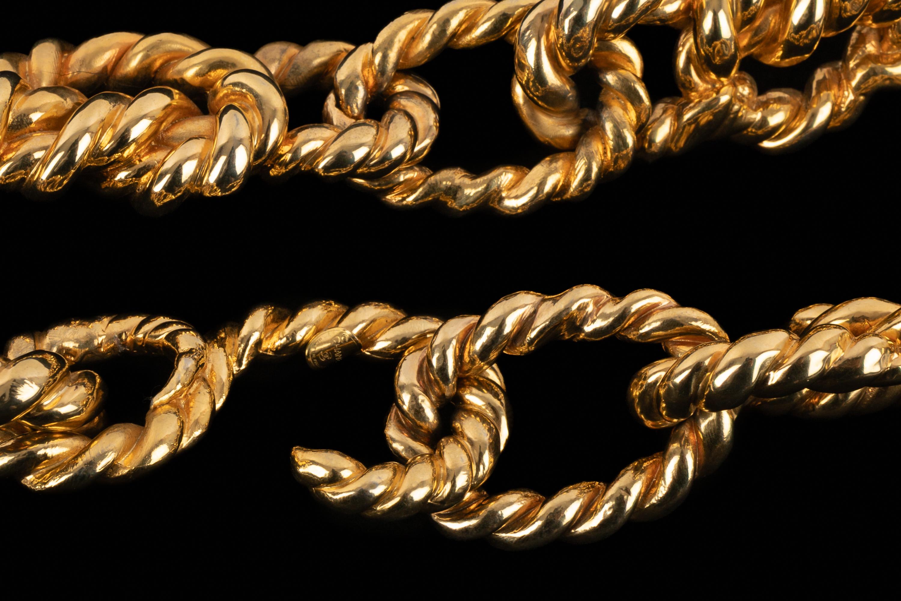 Chanel cinturón dorado Primavera-Verano 1990 Beige en venta