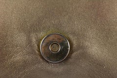 Chanel Golden Bronze Quilted Lambskin Round Flap Chain Bag 113c25