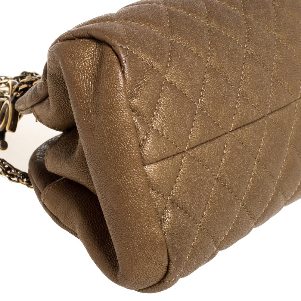 Chanel Golden Brown Quilted Leather Small Just Mademoiselle Bowler Bag 2