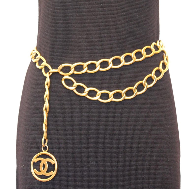Chanel Golden Chain Belt at 1stDibs