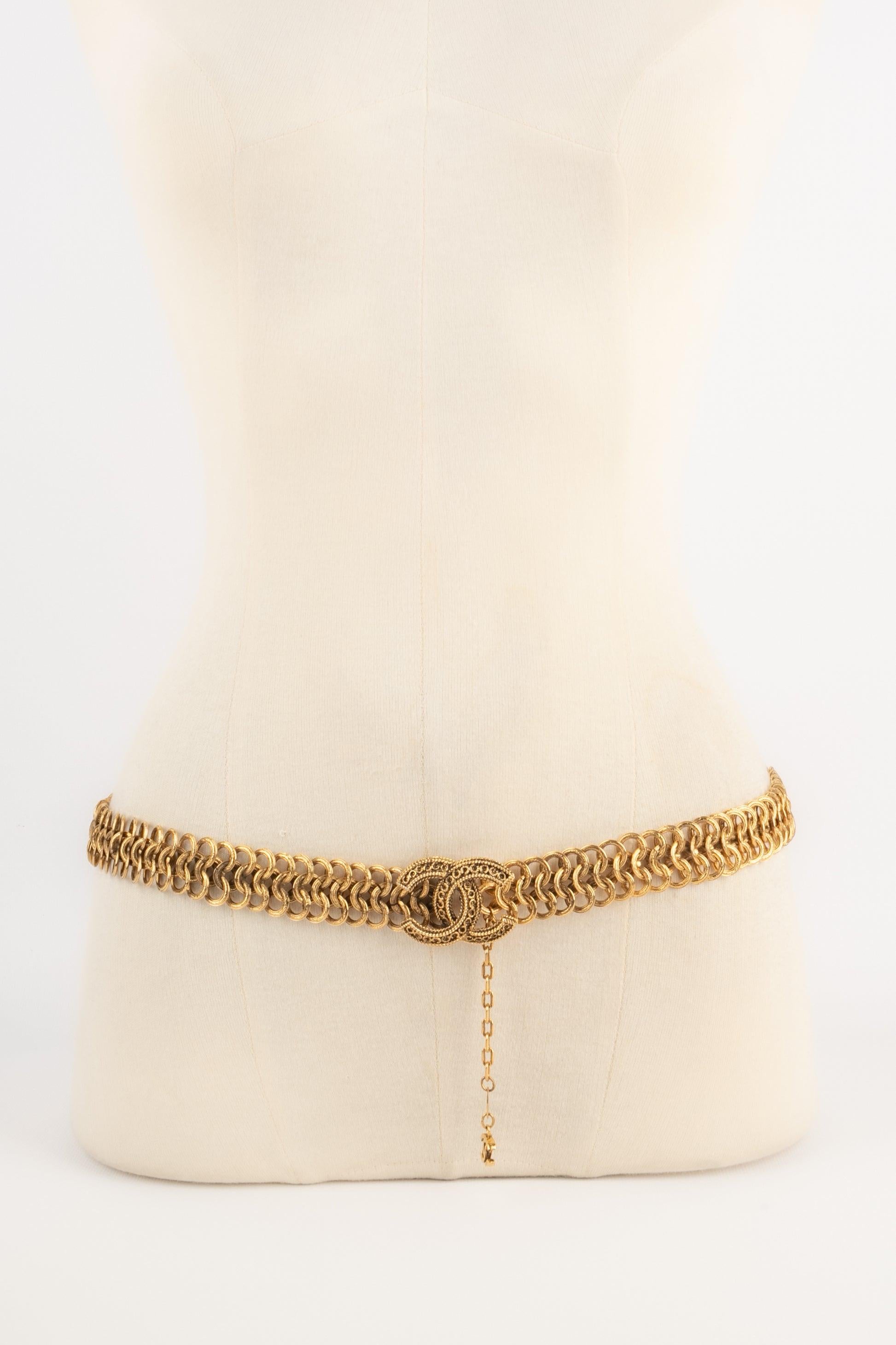 Beige Chanel Golden Chain CC Belt, 1985