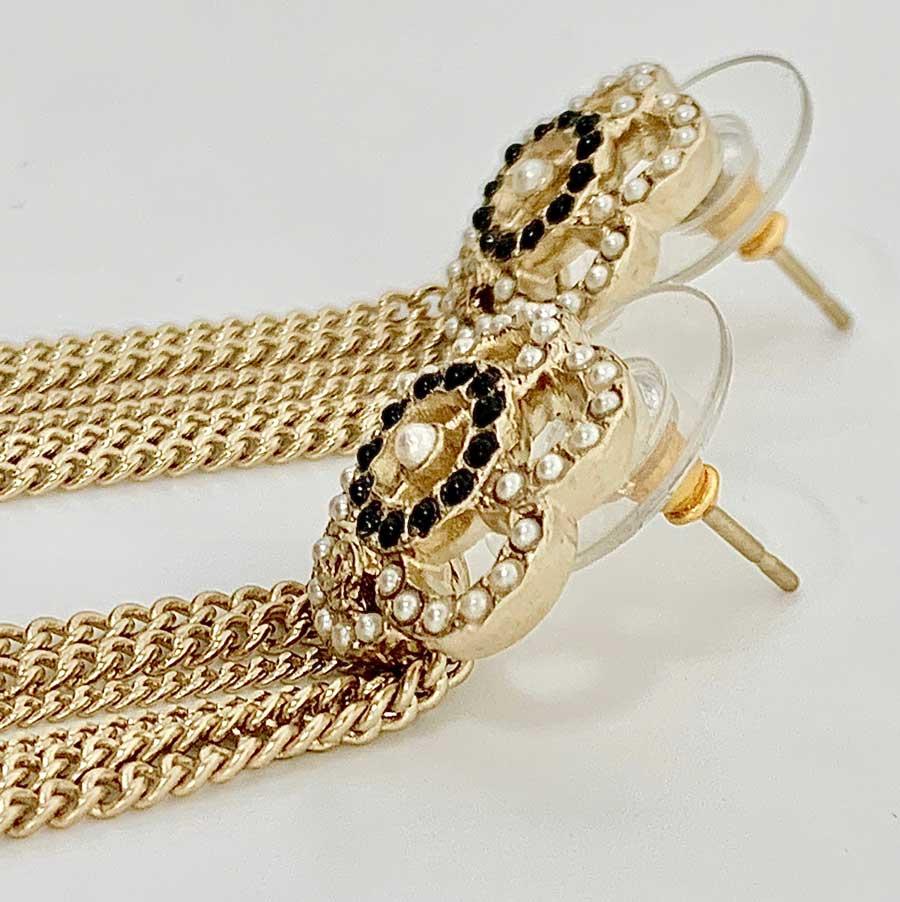 chanel threader earrings