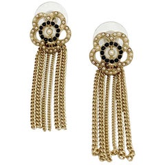 Chanel Golden Chains Stud Earrings