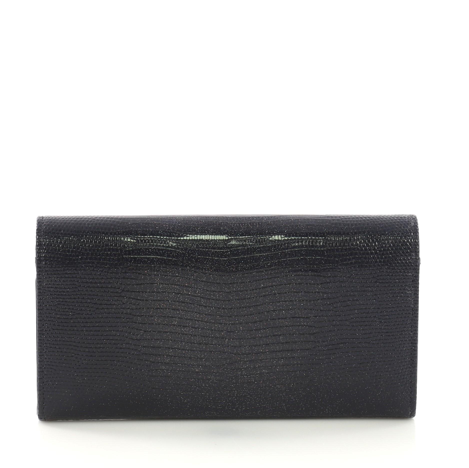 Chanel Golden Class Wallet Lizard In Good Condition In NY, NY