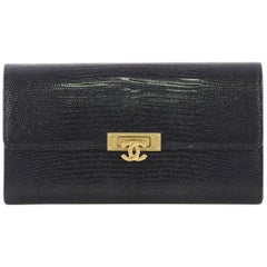 Chanel Golden Class Wallet Lizard