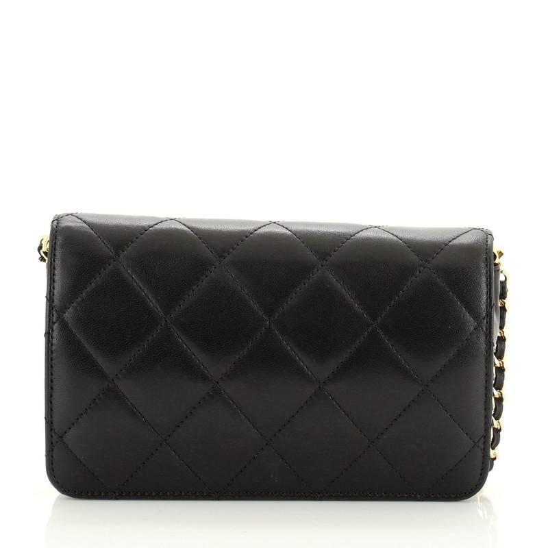 Chanel Golden Class Wallet on Chain Quilted Lambskin In Good Condition In NY, NY