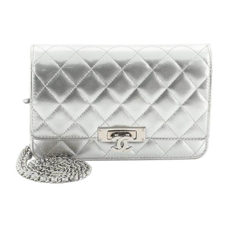 Chanel Golden Class Wallet on Chain Quilted Patent