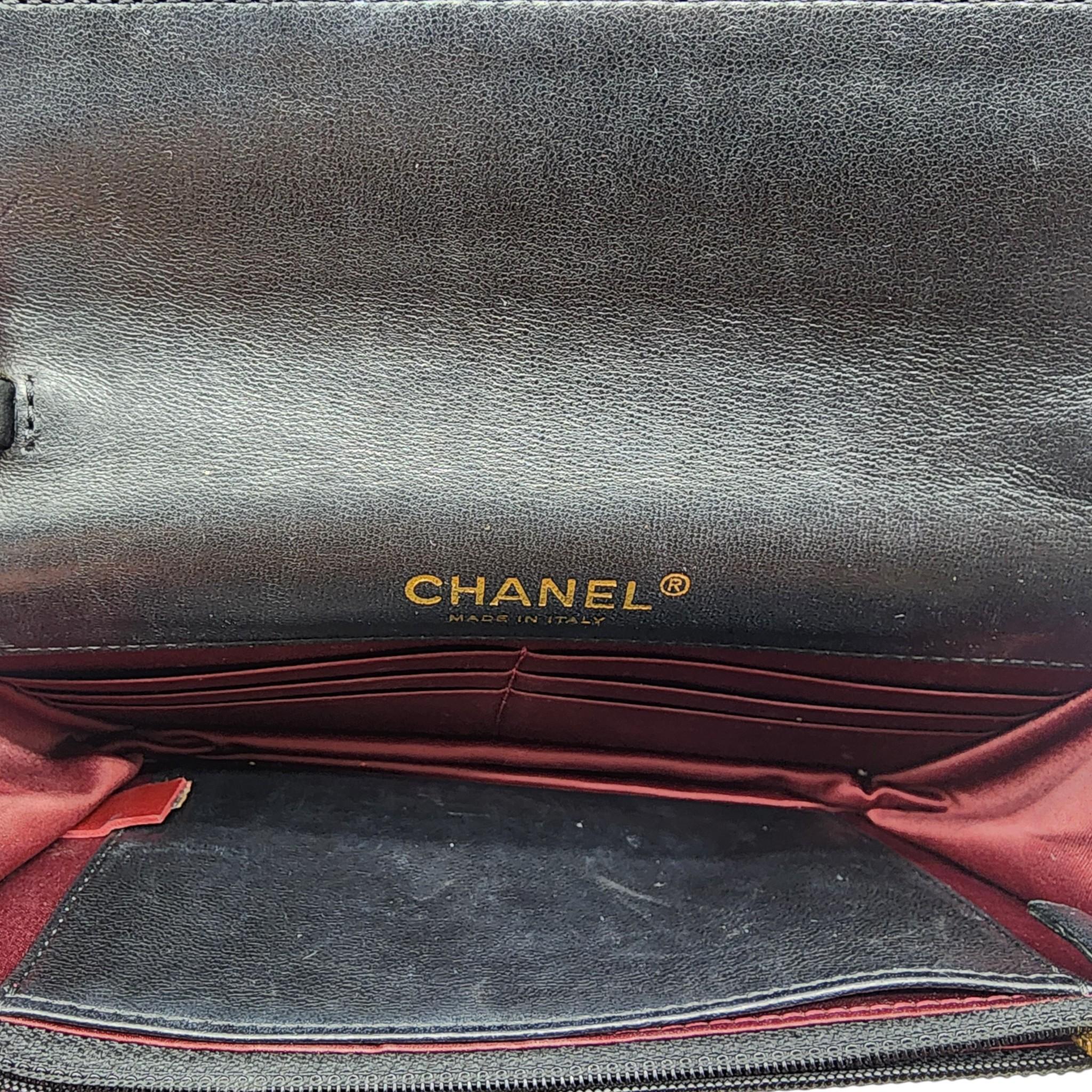 Chanel Golden Class Wallet on Chain WOC - Quilted Lambskin - Black For Sale 4