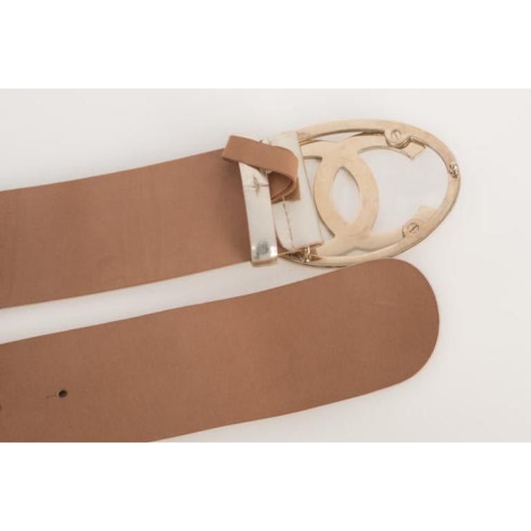 Chanel Goldener Ledergürtel, 2008 im Angebot 1