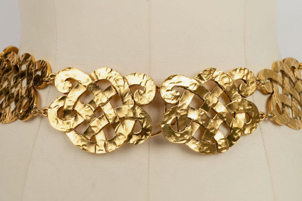 Chanel Golden Metal Belt, 1989/90's In Excellent Condition In SAINT-OUEN-SUR-SEINE, FR