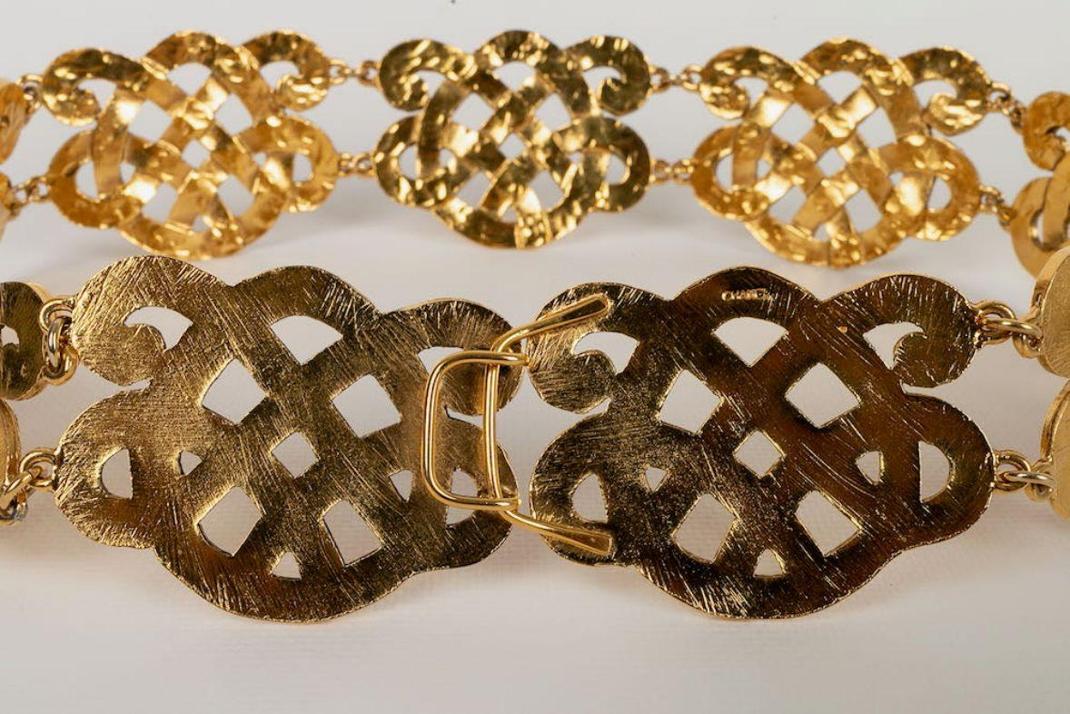 Chanel Golden Metal Belt, 1989/90's 2