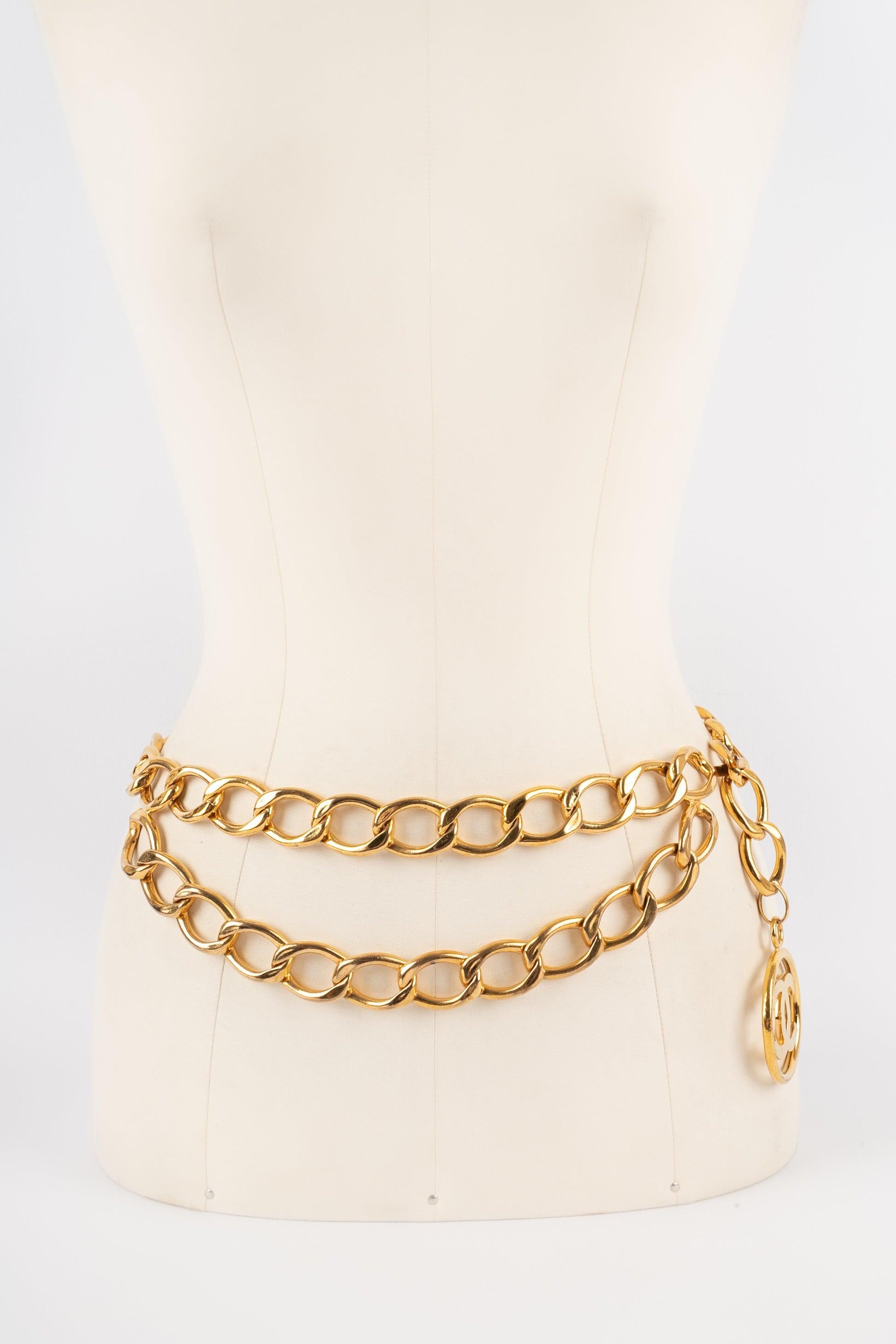 Women's Chanel Golden Metal Belt, 2009 For Sale