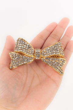 Chanel Golden Metal 'Bow' Brooch Haute Couture