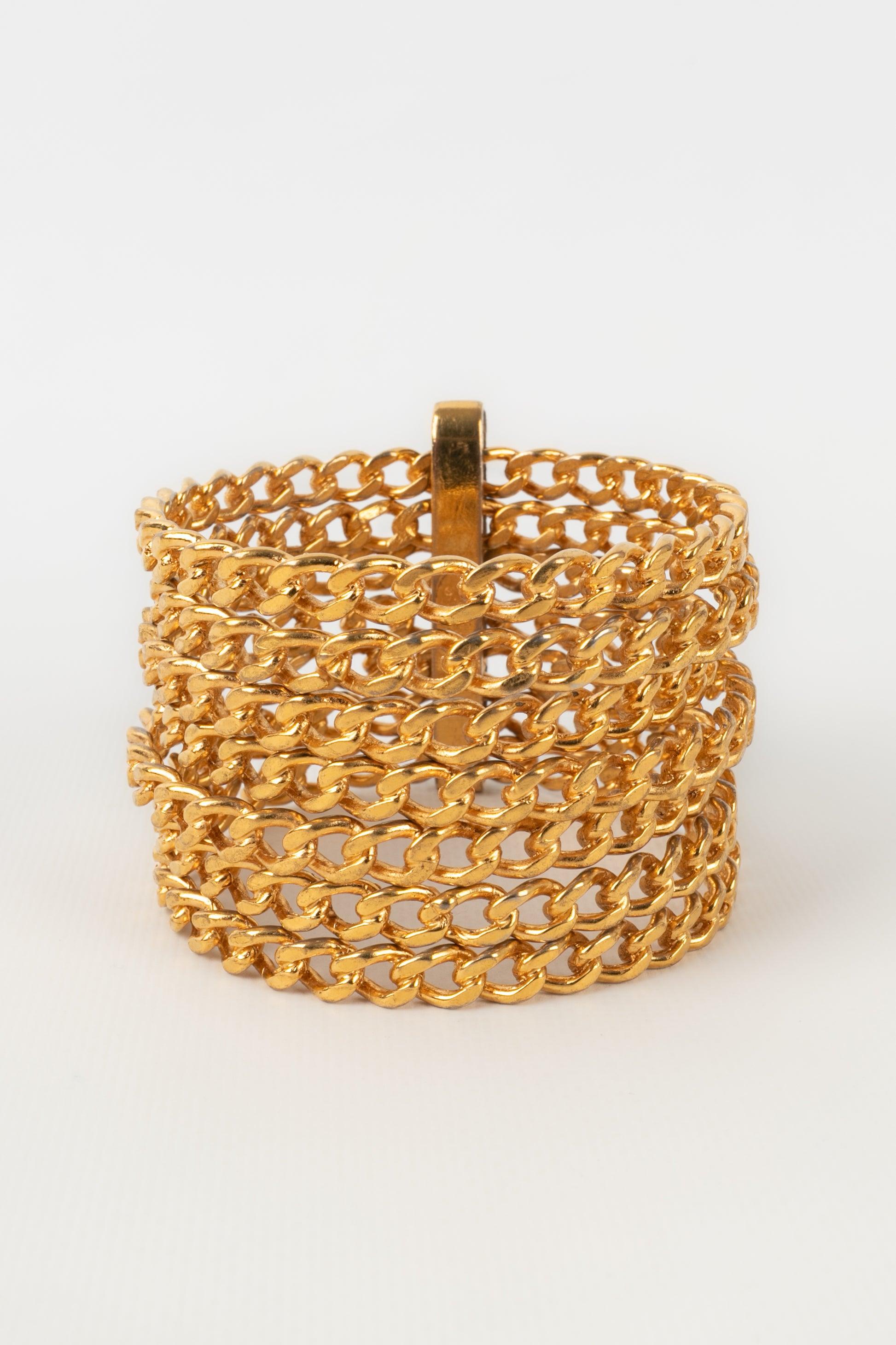 Chanel Golden Metal Bracelet, Cruise 1993 1