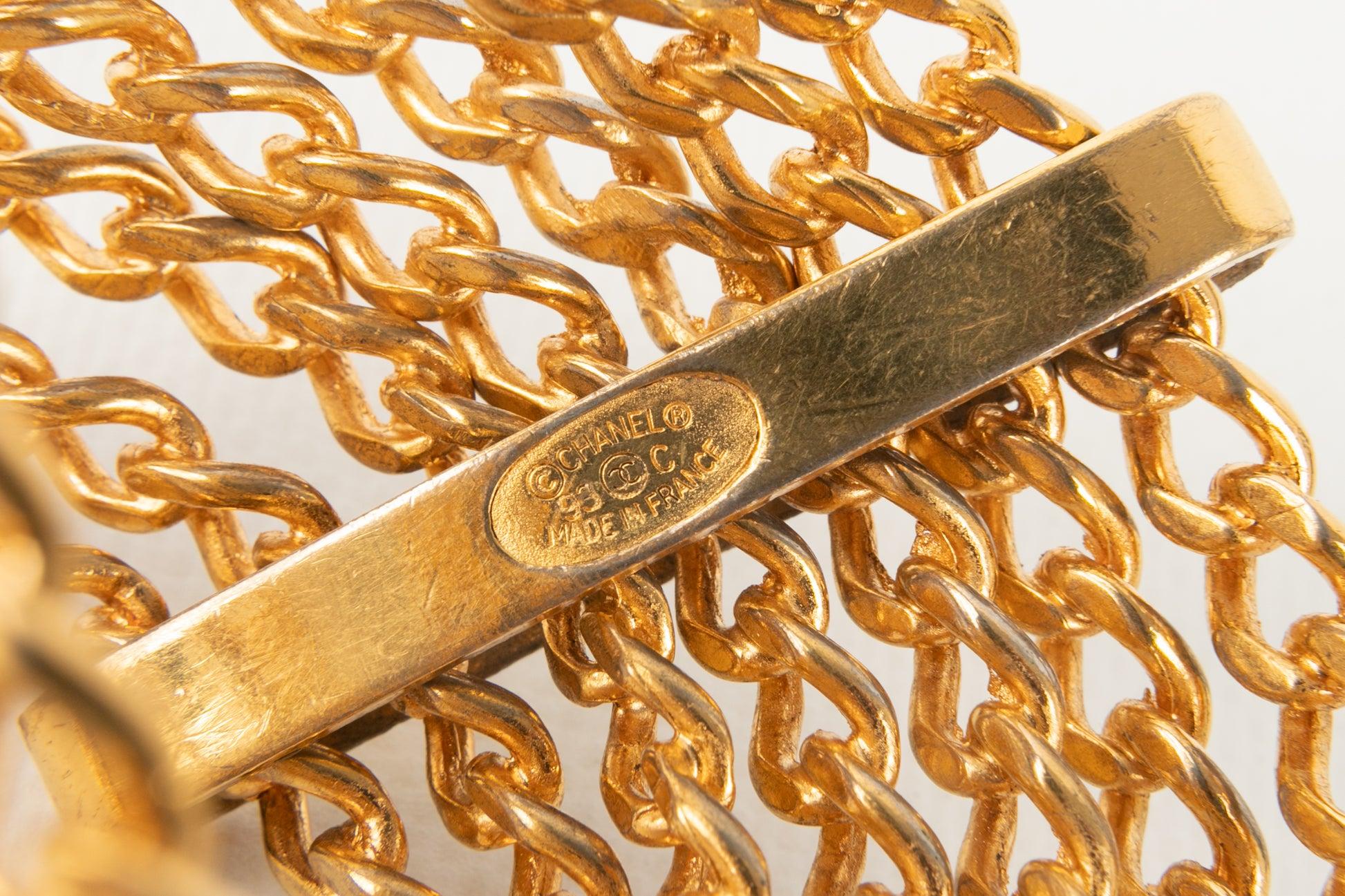 Chanel Golden Metal Bracelet, Cruise 1993 4