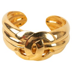 Vintage Chanel Golden Metal Bracelet, Spring 1997