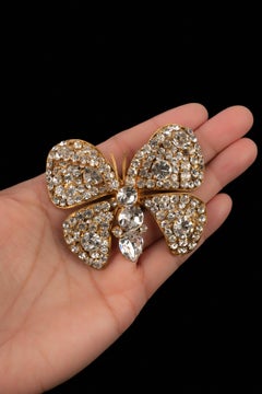 Chanel Golden Metal Butterfly Brooch