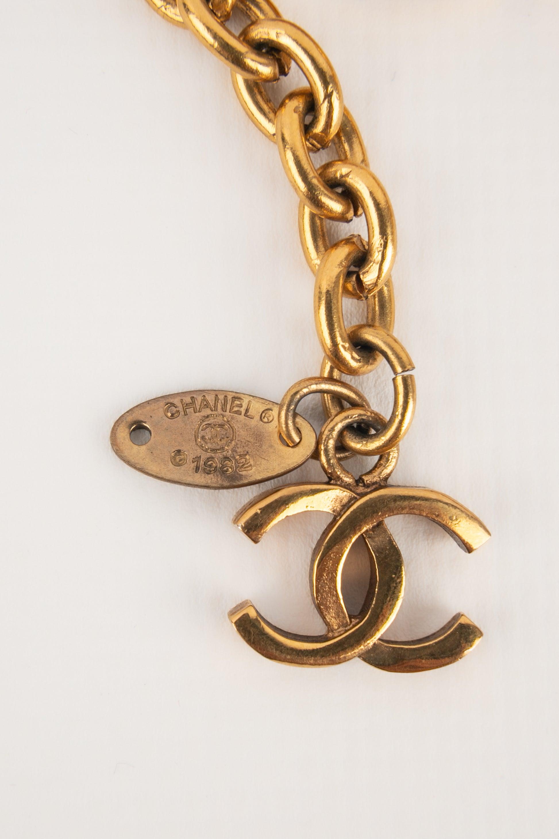 Chanel Golden Metal CC Chain Belt, 1982 2