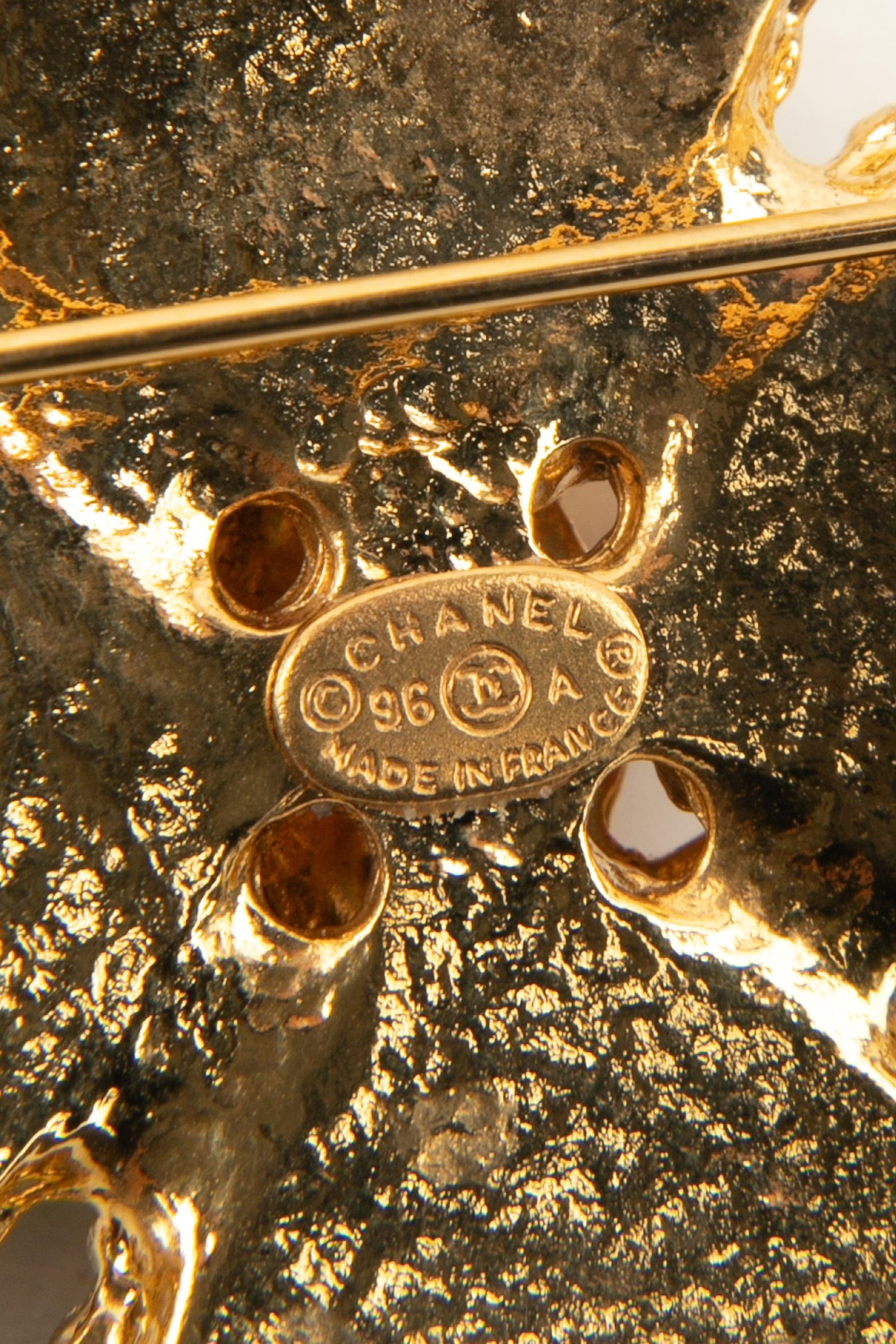 Chanel Golden Metal CC Cross Brooch, 1996 1