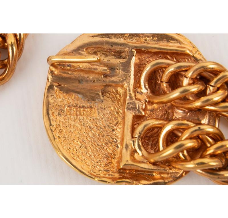 Chanel Golden Metal Chain Belt, 1980s 2