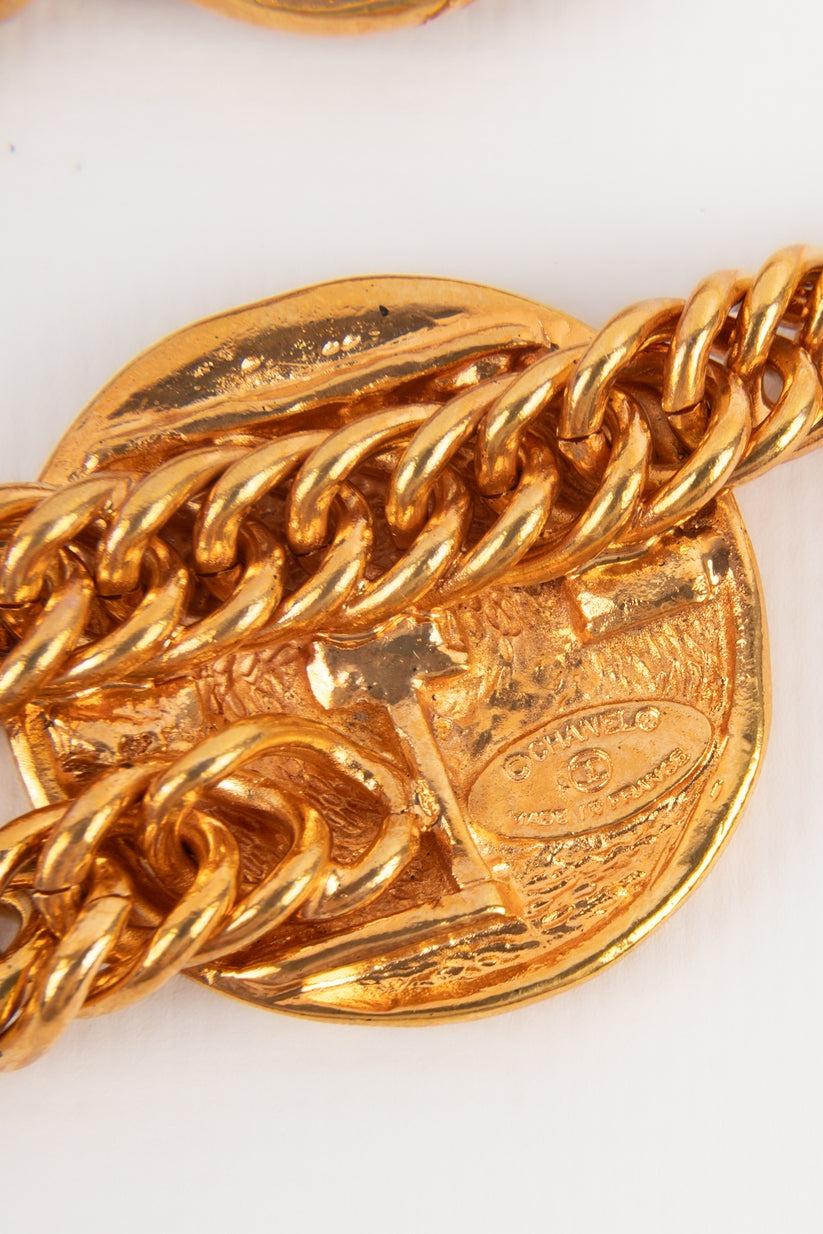 Chanel Golden Metal Chain Belt, 1980s 3