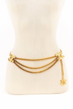 Chanel Golden Metal Chain Belt, 1990s
