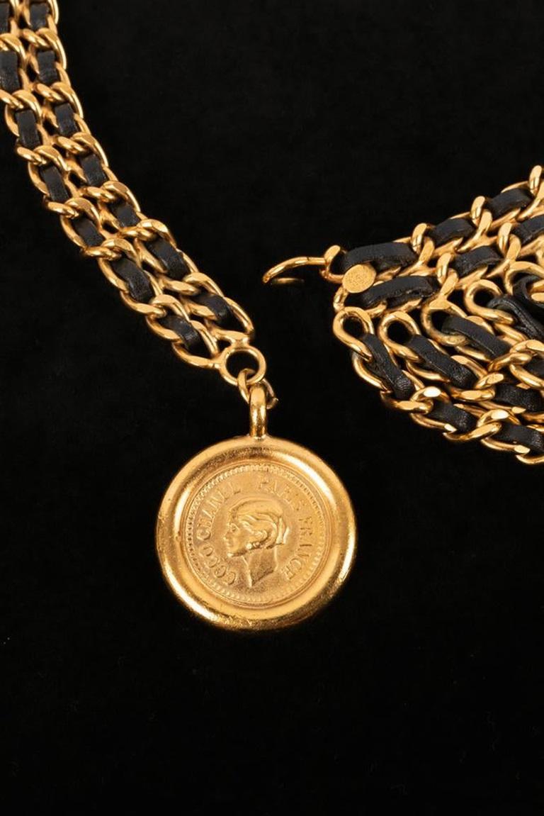 Chanel Golden Metal Chain Belt, 1993 For Sale 3