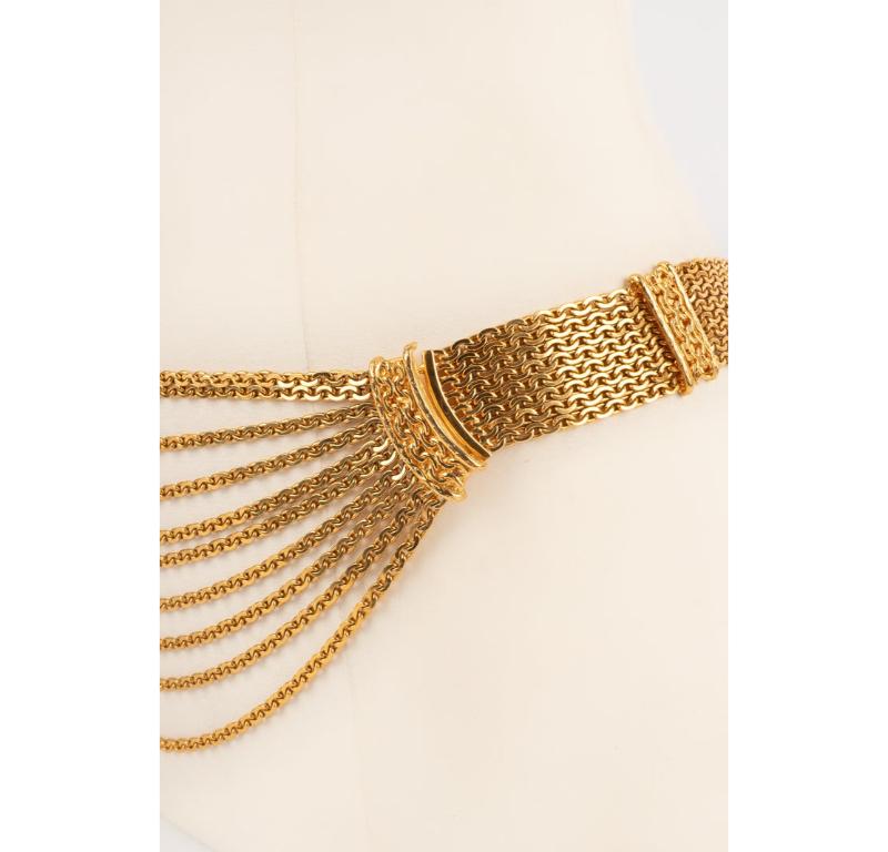 Chanel Golden Metal Chain Belt Fall, 1996 In Excellent Condition For Sale In SAINT-OUEN-SUR-SEINE, FR