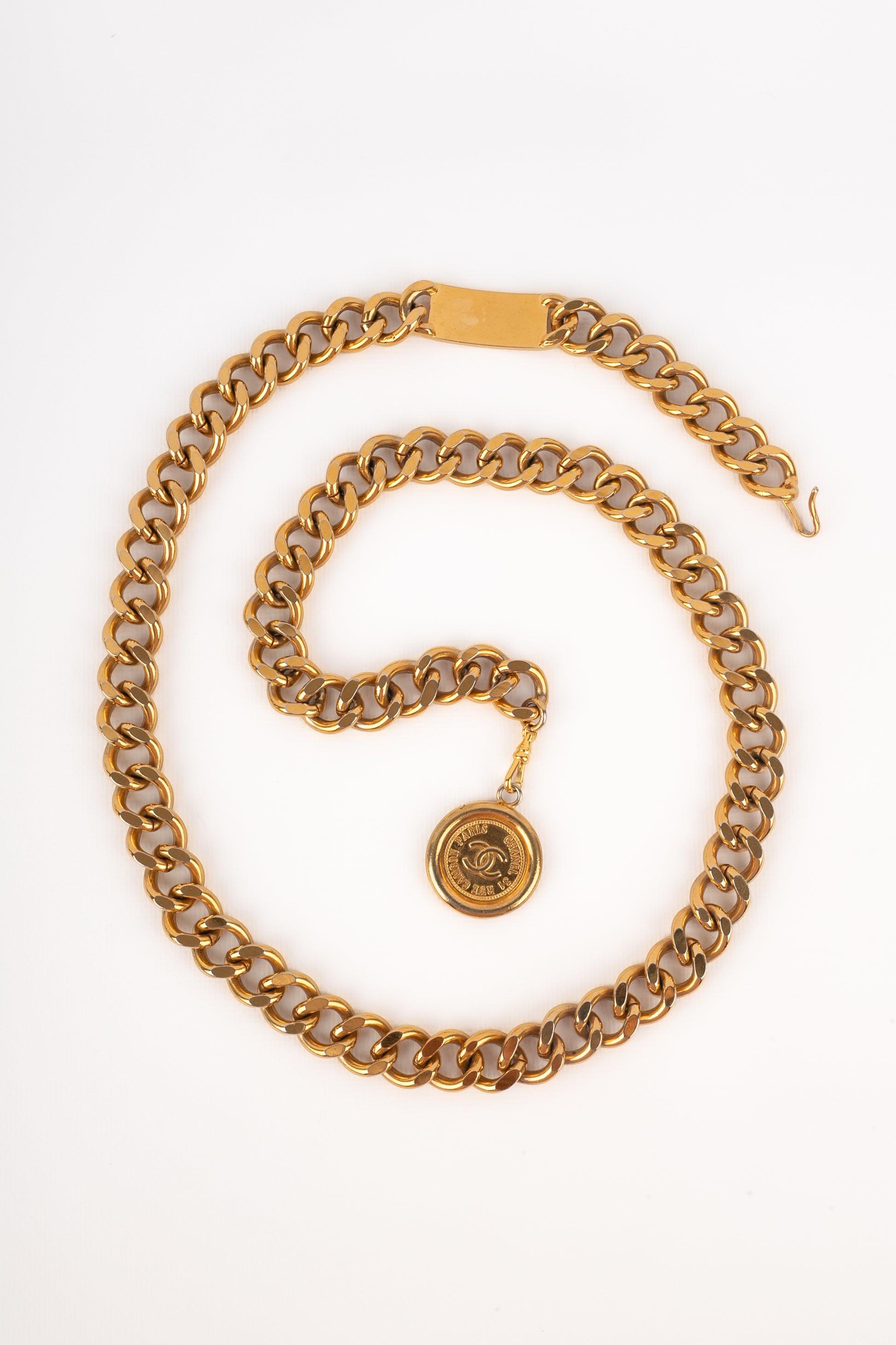 Women's Chanel Golden Metal Chain Belt